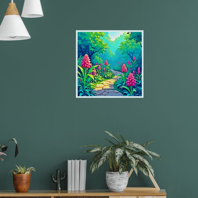 Magic Garden Väg Design Poster (Vardagsrum 1)