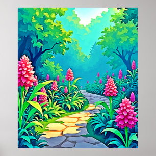 Magic Garden Väg Design Poster