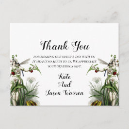 Magic Garden Wedding Tack Vykort