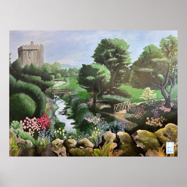 Magic Gardens of Blarney Castle Ireland Poster (Framsidan)
