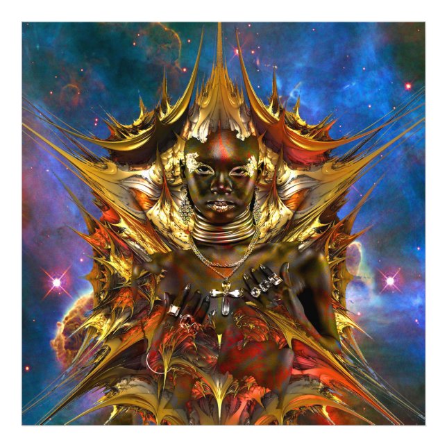 Magic Golden Star Fototryck (Framsidan)