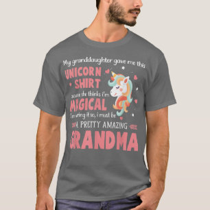"Magic Grandma Unicorn" från mordotter T Shirt