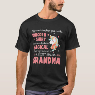 "Magic Grandma Unicorn" från mordotter T Shirt