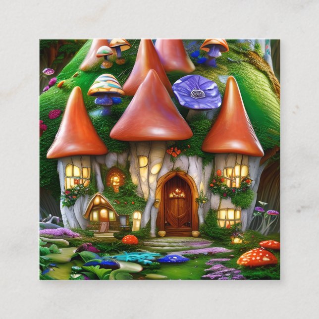 Magic Graphic Fyrkantigt Visitkort (Framsida)