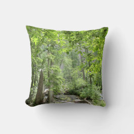 Magic Grönt Forest Scene. Kudde