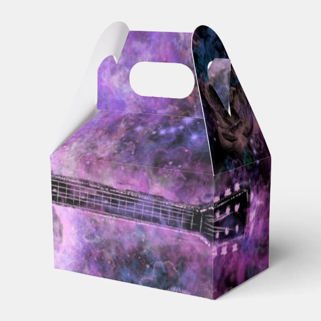 Magic Guitar Favor Boxes Presentaskar (Framsidan Sidan)