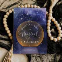 Magic Halloween Celestial Julhälsningar kort