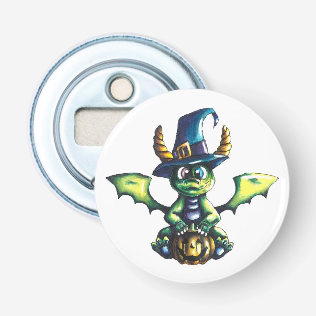 Magic Halloween Dragon Design Flasköppnare (Framsidan)