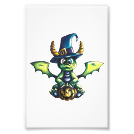 Magic Halloween Dragon Design Fototryck