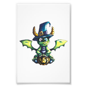 Magic Halloween Dragon Design Fototryck