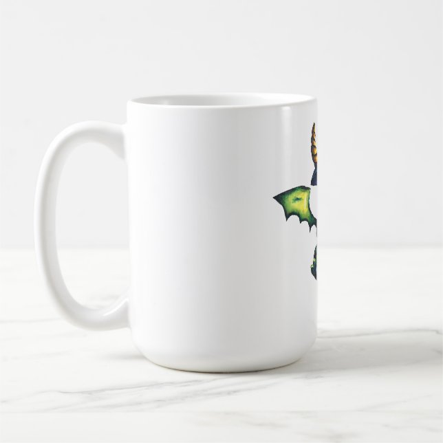 Magic Halloween Dragon Design Kaffemugg (Vänster)