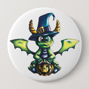 Magic Halloween Dragon Design Knapp
