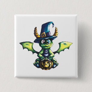 Magic Halloween Dragon Design Knapp