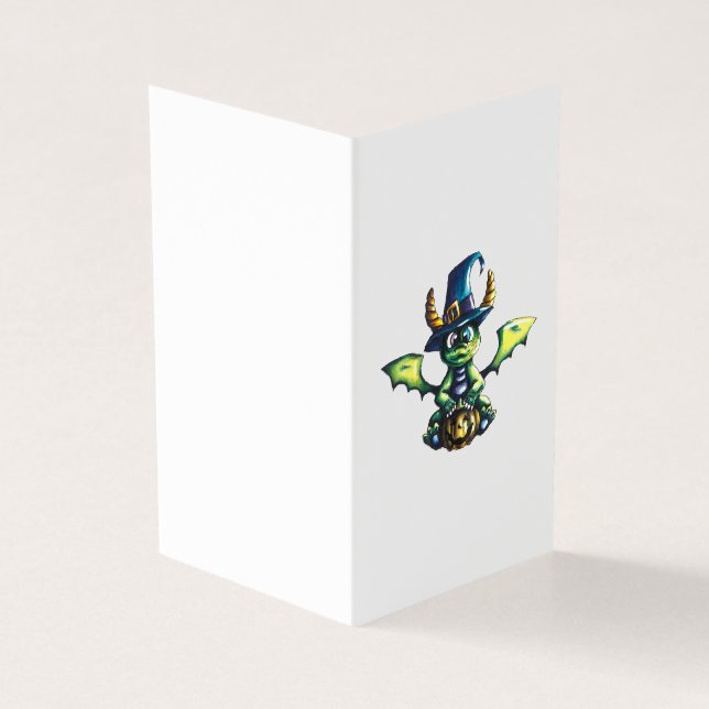 Magic Halloween Dragon Design Kort (Utsida)