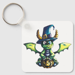 Magic Halloween Dragon Design Nyckelring