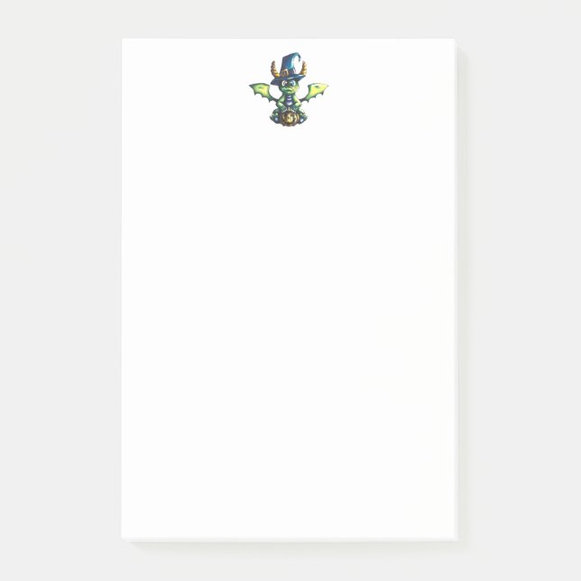 Magic Halloween Dragon Design Post-it Block (Framsida)