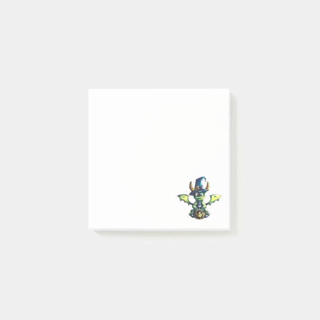 Magic Halloween Dragon Design Post-it Block (Framsida)