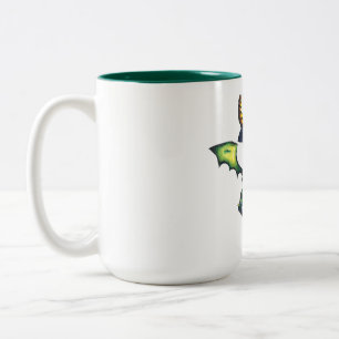 Magic Halloween Dragon Design Två-Tonad Mugg