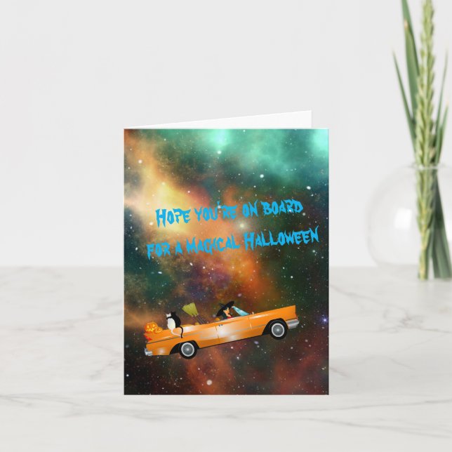 Magic Halloween-hälsningskort Kort (Framsida)