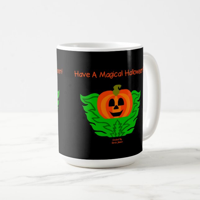 Magic Halloween Pumpkin Coffee Mugg (Framsida höger)