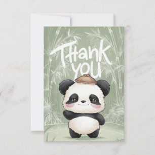 Magic Hälsning Panda Tack Kort