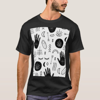 Magic händer, måne, mönster. t shirt