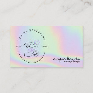 Magic Händer Massage Therapist Esoteric Business C Visitkort
