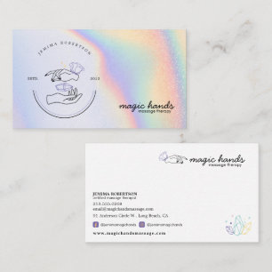 Magic Händer Massage Therapist Esoteric Business C Visitkort