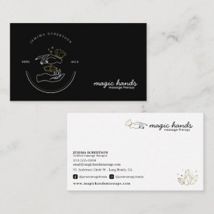 Magic Händer Massage Therapist Esoteric Visitkort