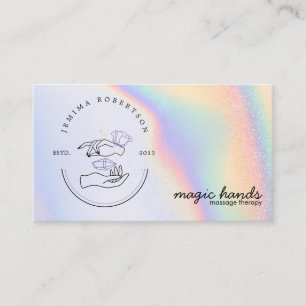 Magic Händer Massage Therapist Esoteric Visitkort