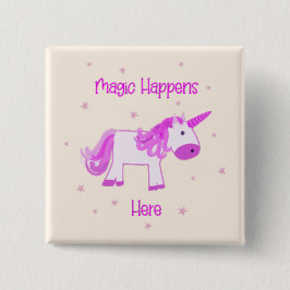 Magic Hänger här Unicorn-knapp Knapp
