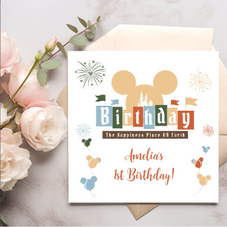 Magic Happiest Birthday på Earth Magic Birthday Pappersservett