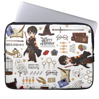 Magic HARRY POTTER™ Watercolor Laptop Fodral