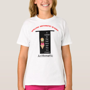 Magic Hat Stavning Arithmetic Ice Cream T Shirt