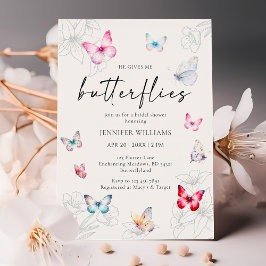 Magic He Ge Me Butterflies Möhippa Inbjudningar