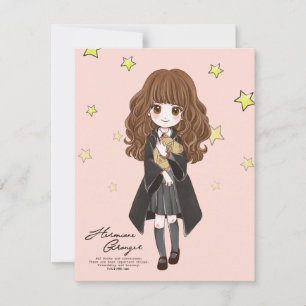 Magic Hermione Granger Watercolor Anteckningskort