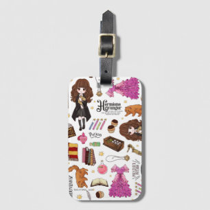 Magic Hermione Granger Watercolor Bagagebricka