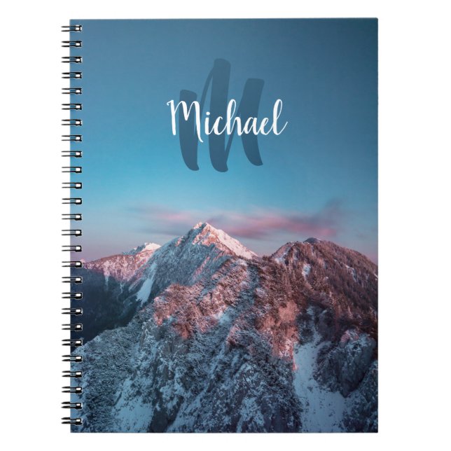 Magic himlar monogram berg Storžič Slovenien Anteckningsbok (Framsidan)