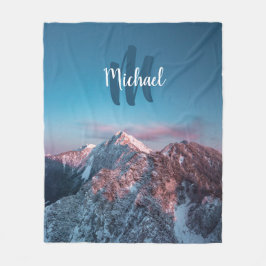 Magic himlar monogram berg Storžič Slovenien Fleecefilt