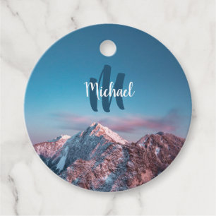 Magic himlar monogram berg Storžič Slovenien Gåvor Etiketter