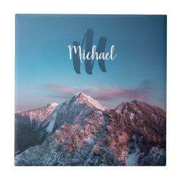 Magic himlar monogram berg Storžič Slovenien Kakelplatta