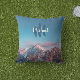 Magic himlar monogram berg Storžič Slovenien Kudde