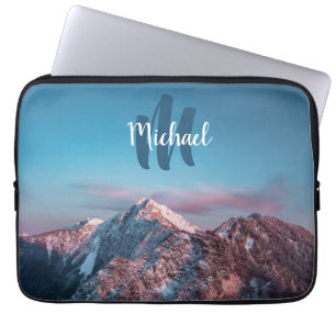 Magic himlar monogram berg Storžič Slovenien Laptop Fodral