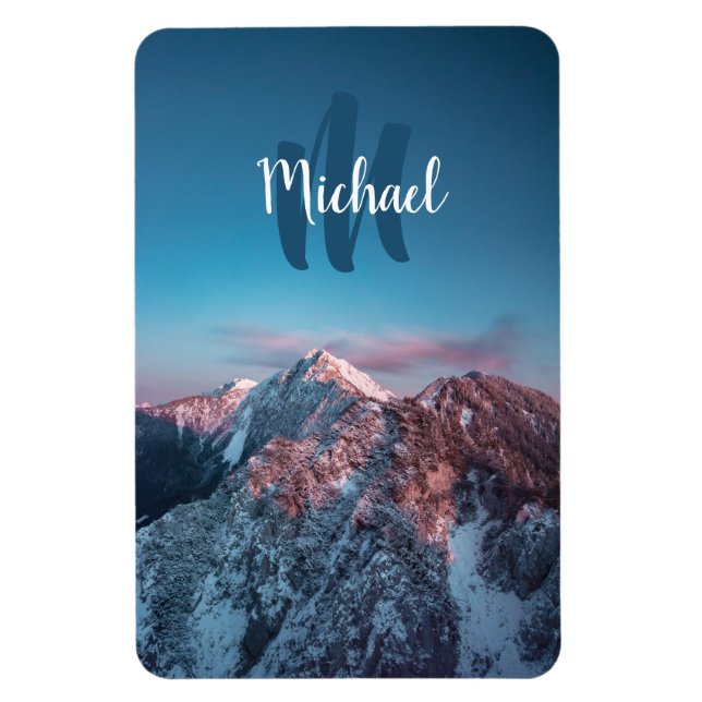 Magic himlar monogram berg Storžič Slovenien Magnet (Vertikal)