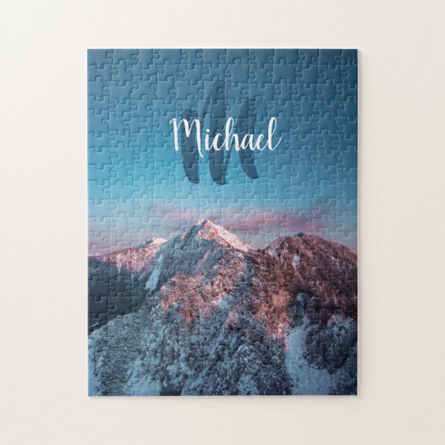 Magic himlar monogram berg Storžič Slovenien Pussel (Vertikal)