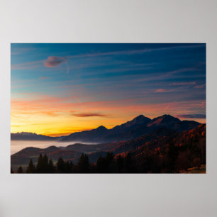 Magic himlar ovanför Storžič Poster