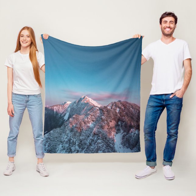 Magic himlar ovanför Storžič, Slovenien Fleecefilt (På plats)