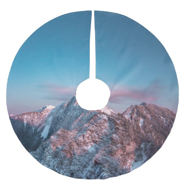 Magic himlar ovanför Storžič, Slovenien Julgransmatta Borstad Polyester (Framsidan)