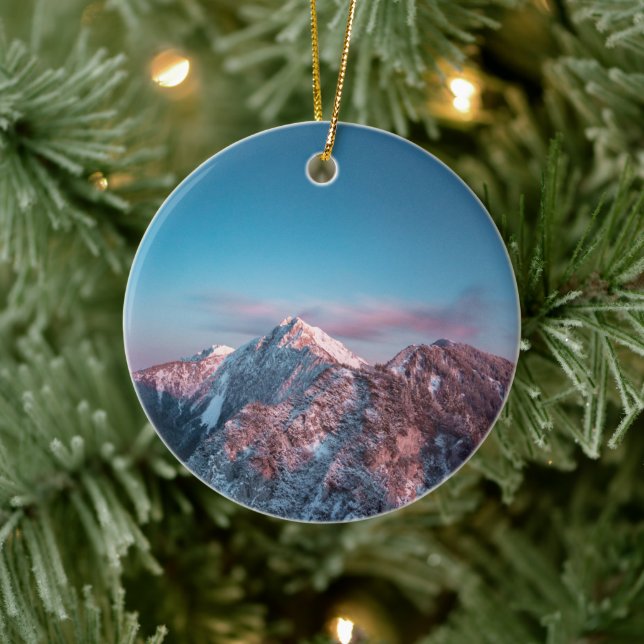 Magic himlar ovanför Storžič, Slovenien Julgransprydnad Keramik (Träd)