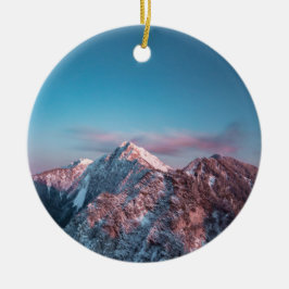 Magic himlar ovanför Storžič, Slovenien Julgransprydnad Keramik